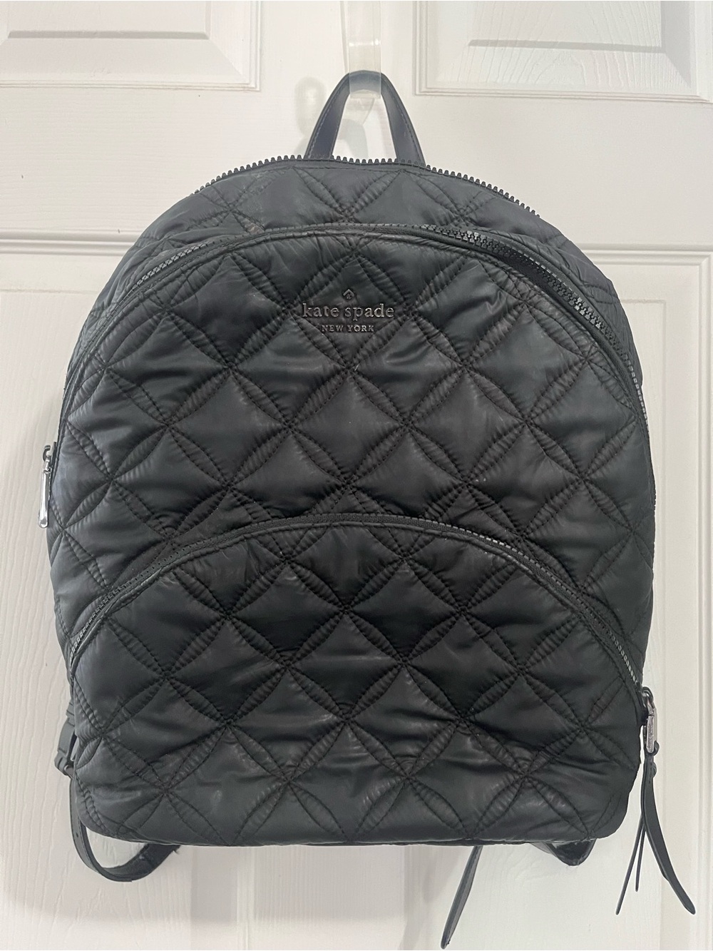 kate spade Black Quilted Backpack